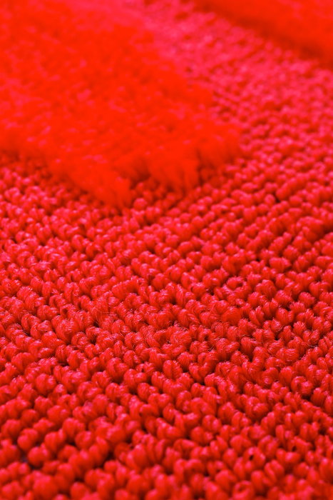 Mijölnir Alfombrilla de Baño Roja 60 x 100 cm Polipropileno Antideslizante Lavable